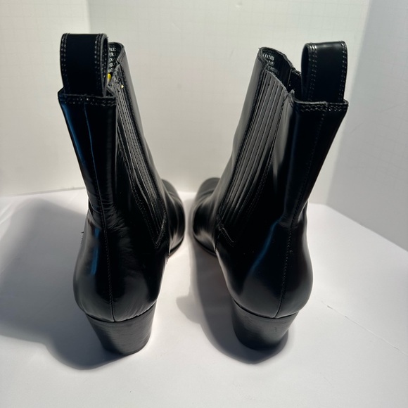 J. Crew Piper Leather Ankle Chunky Heel Boots - Picture 5 of 8